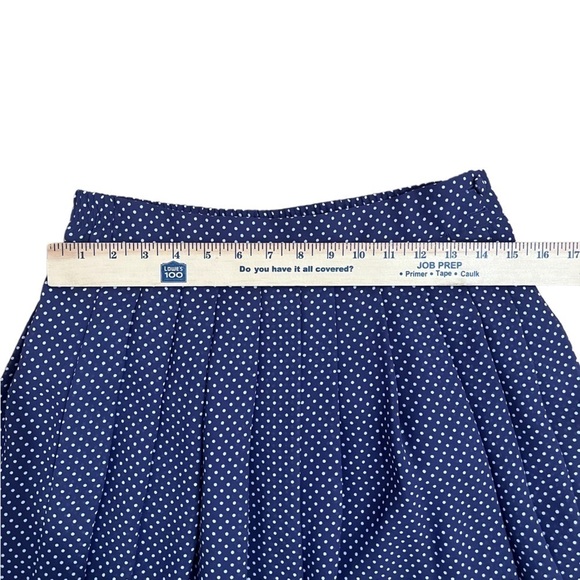 Vintage Talbots Women’s Purple Pleated Polka Dots Long Skirt Size 8 - Picture 4 of 5